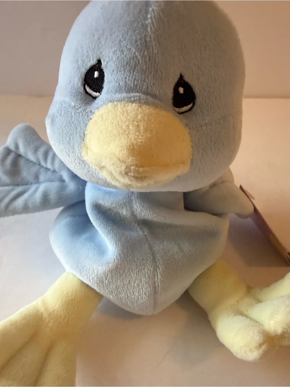 Precious Moments Tender Tails Soft Blue & Yellow Plush Bird Toy